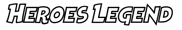 Heroes Legend font preview